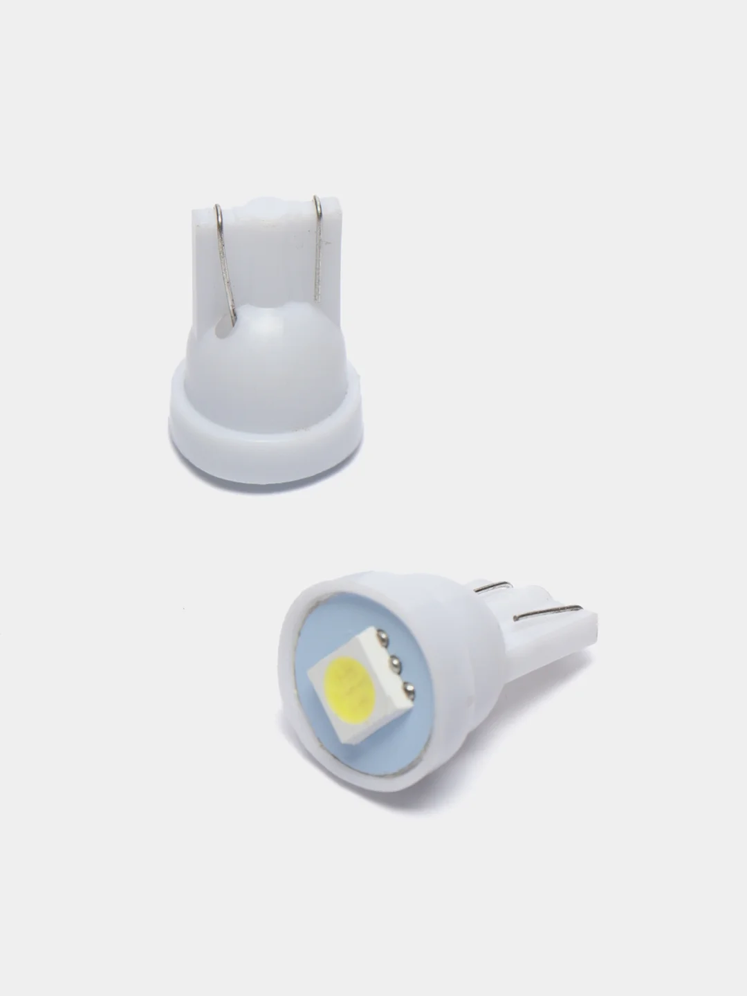 Лампы габаритные, белые, LED W5W, один диод