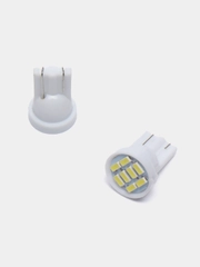 Лампы габаритные, белые, LED W5W, 8 диодов