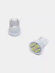 Лампы габаритные, белые, LED W5W, 8 диодов
