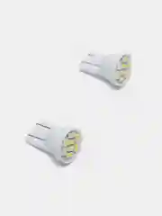 Лампы габаритные, белые, LED W5W, 8 диодов