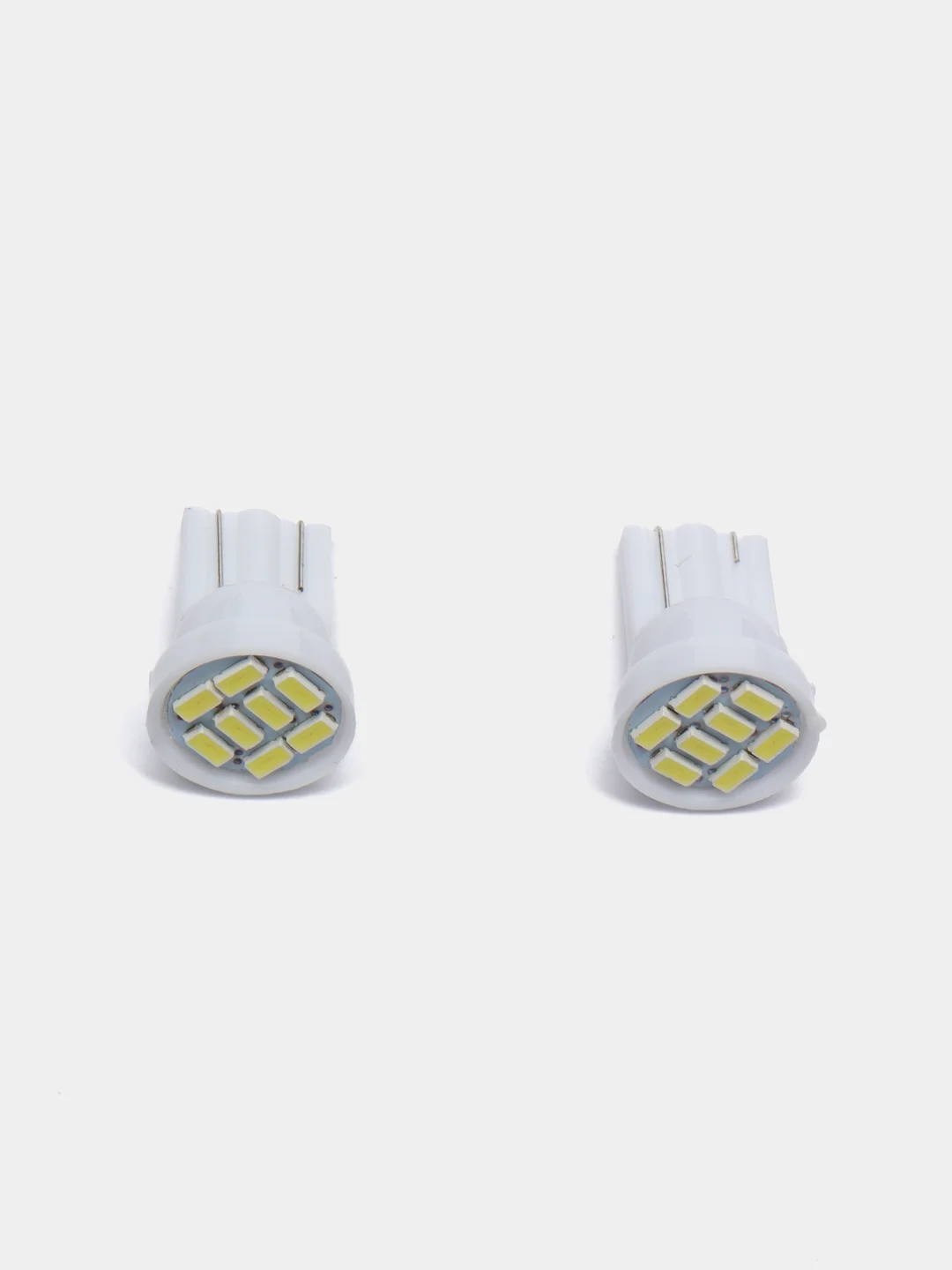 Лампы габаритные, белые, LED W5W, 8 диодов