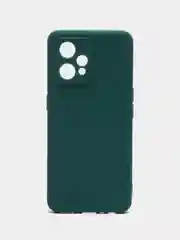 Тёмно-зелёный чехол для Realme 9 Pro Plus, Realme 9 4G (Реалми 9 4Г, 9 Про Плюс), силиконовый