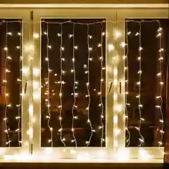 Горчичный электрогирлянда "Занавес" LED, 1.5-3 м