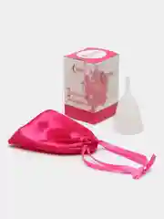Белый менструальная чаша с мешочком для хранения