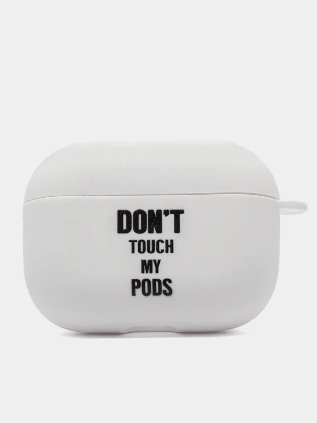 Бежевый силиконовый чехол для наушников Airpods Pro с принтом Nike, Nasa (Найк, Наса))