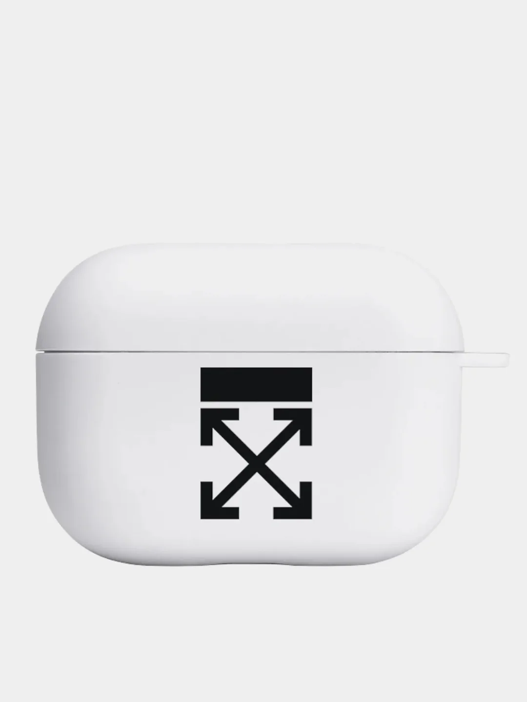 Белый силиконовый чехол для наушников Airpods Pro с принтом Nike, Nasa (Найк, Наса))