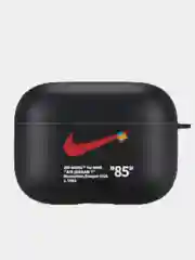 Алый силиконовый чехол для наушников Airpods Pro с принтом Nike, Nasa (Найк, Наса))