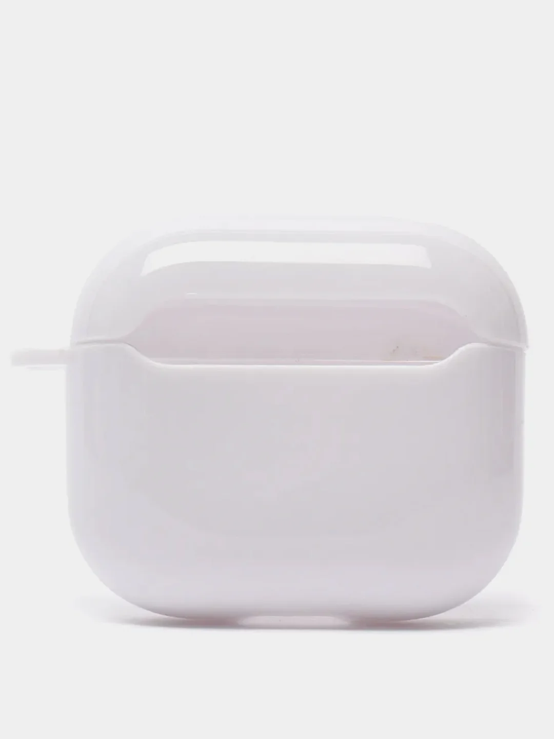 Белый чехол для AirPods 3, 10 цветов, силикон, c креплением для карабина