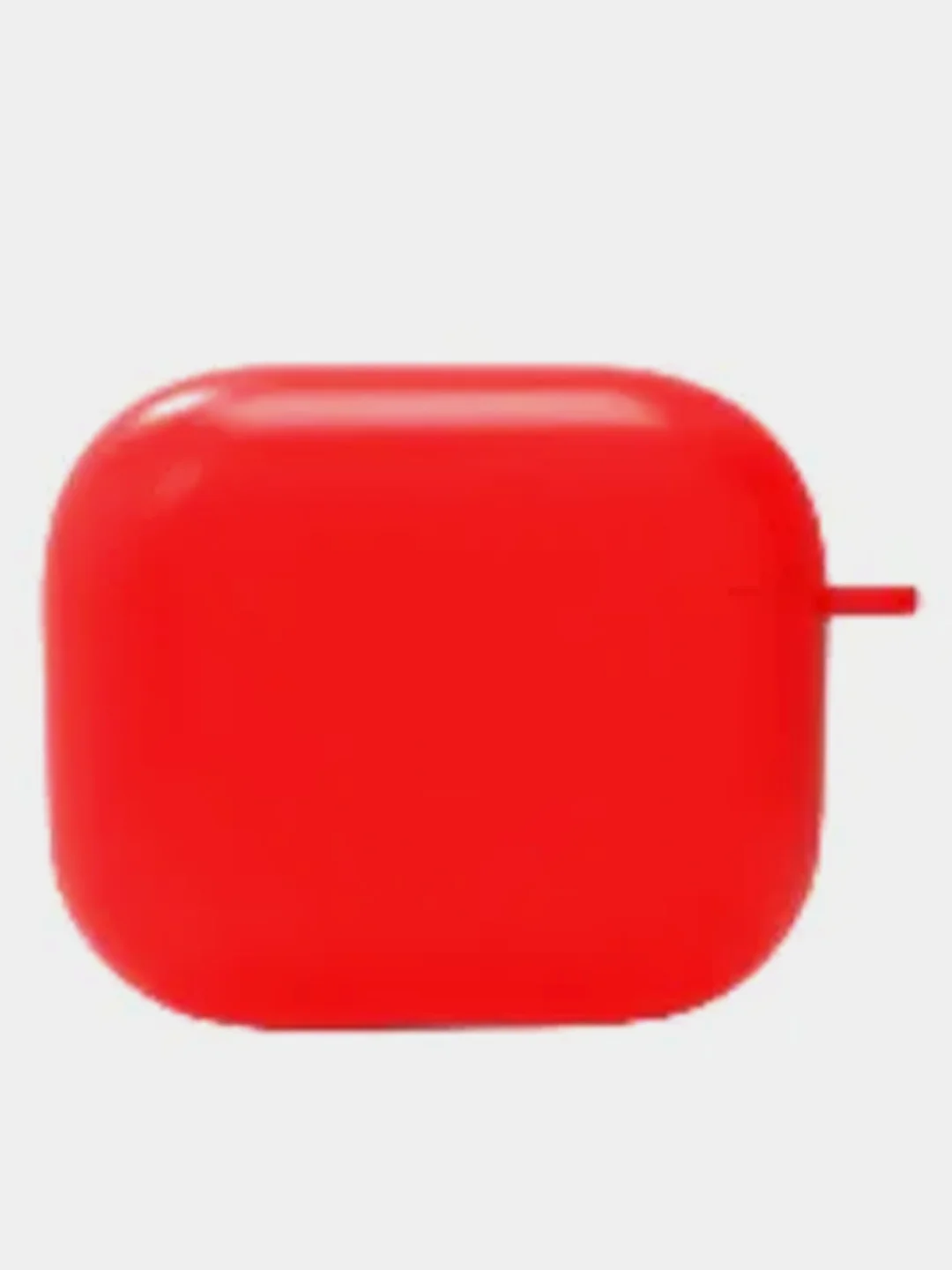 Красный чехол для AirPods 3, 10 цветов, силикон, c креплением для карабина
