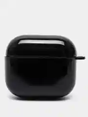 Черный чехол для AirPods 3, 10 цветов, силикон, c креплением для карабина