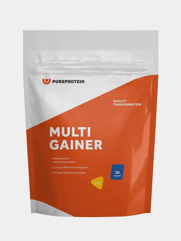 Мультикомпонентный гейнер PureProtein Multi Gainer "Банан", 3000 г