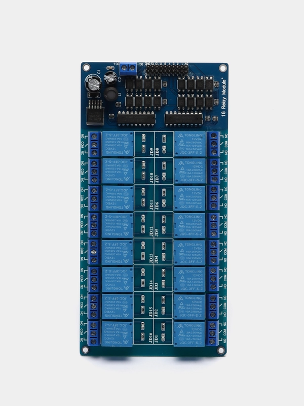 Модуль реле, 16-канальный, 5V / 12V