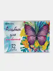 Альбом для рисования "Бабочка", А4, 32 листа