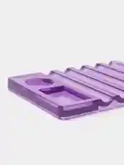 Фиолетовый подставка под кисти для маникюра, 5 секций