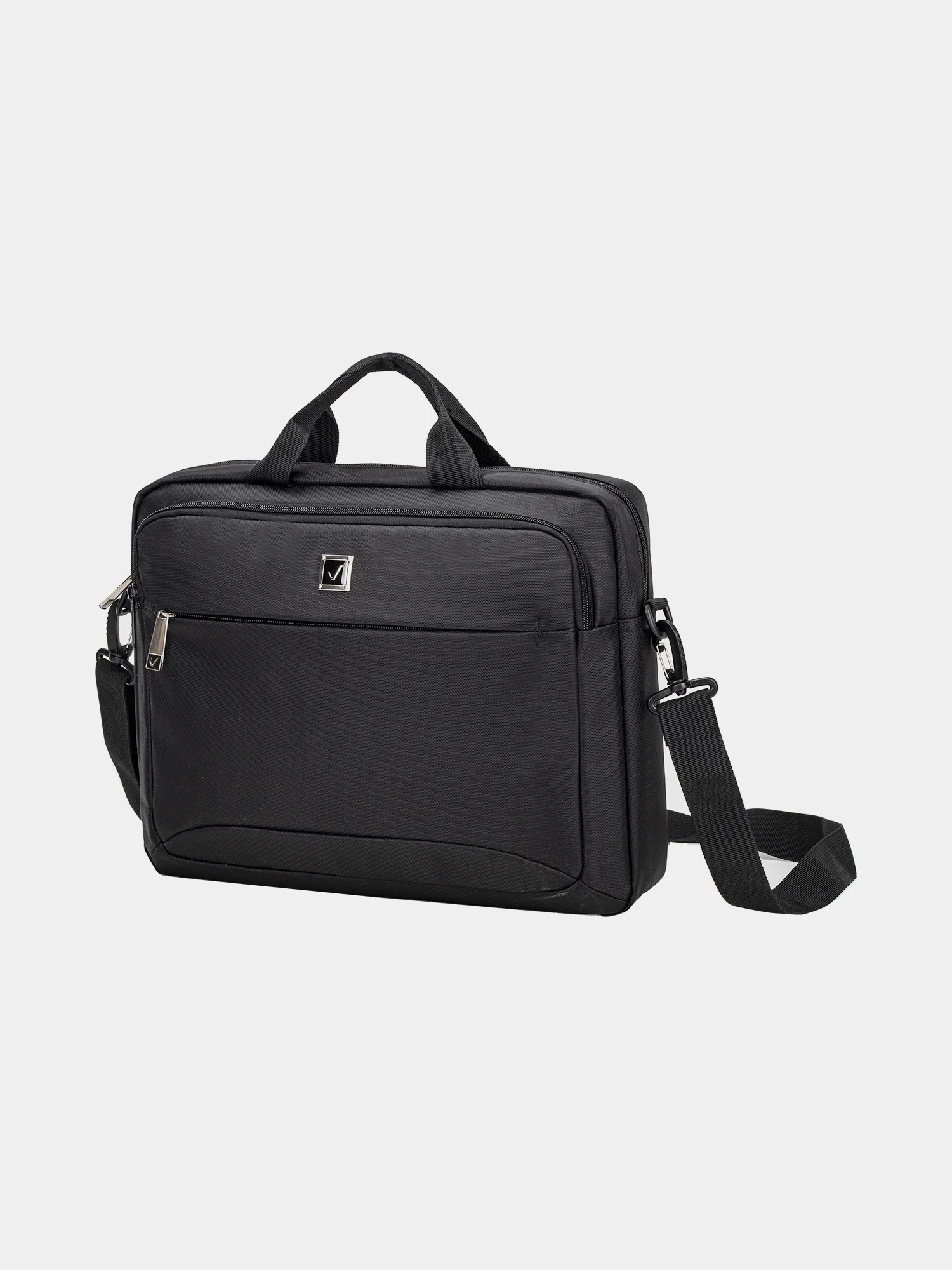 Сумка-портфель BRAUBERG Protect, с отделением для ноутбука 15,6", 2 отделения, черная, 30 х 40 х 7 см