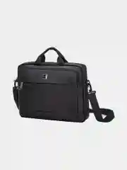 Сумка-портфель BRAUBERG Protect, с отделением для ноутбука 15,6", 2 отделения, черная, 30 х 40 х 7 см