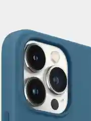 Светло-синий чехол для Apple iPhone 13 Pro, Silicone Case MagSafe