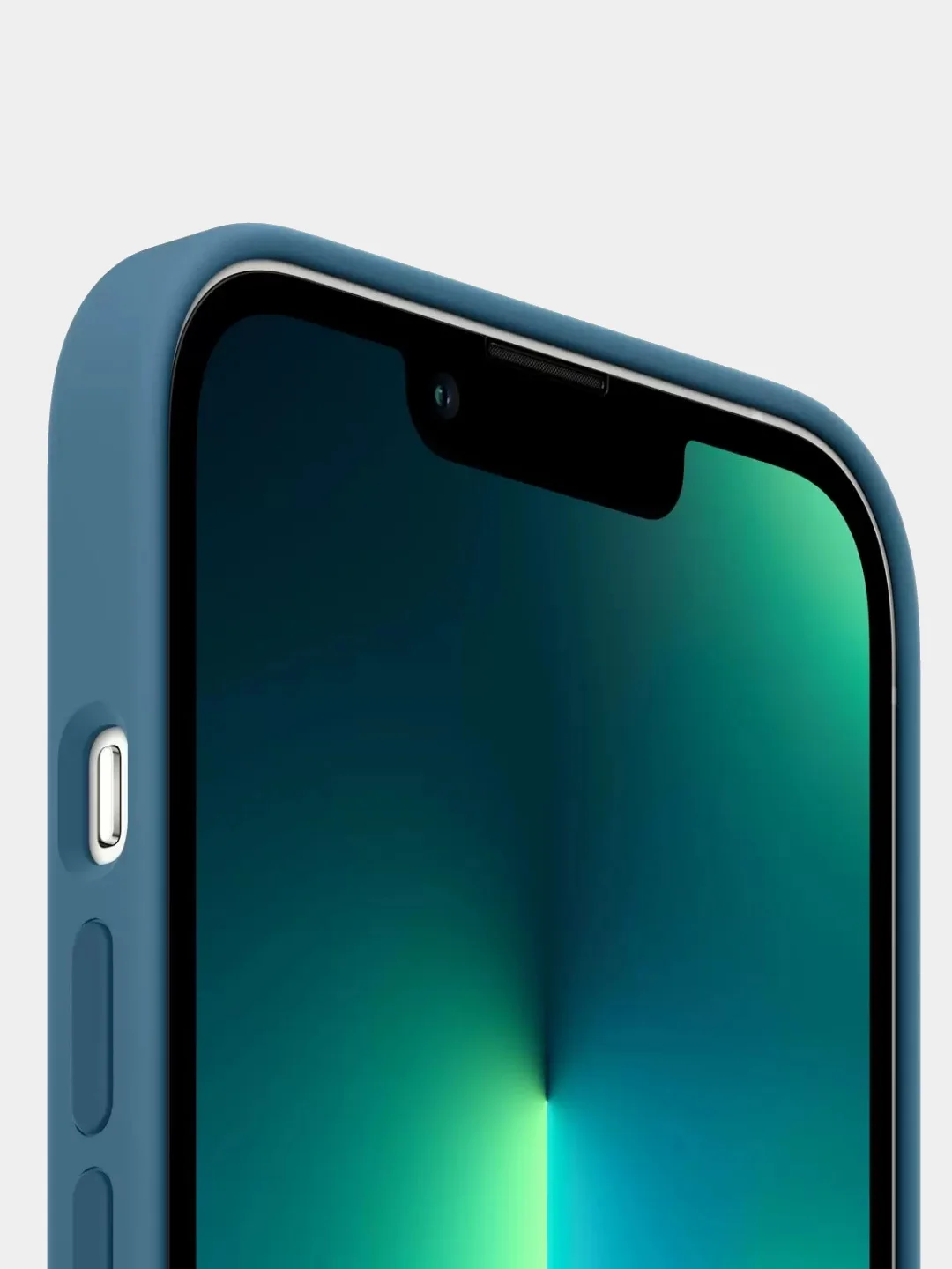 Светло-синий чехол для Apple iPhone 13 Pro, Silicone Case MagSafe