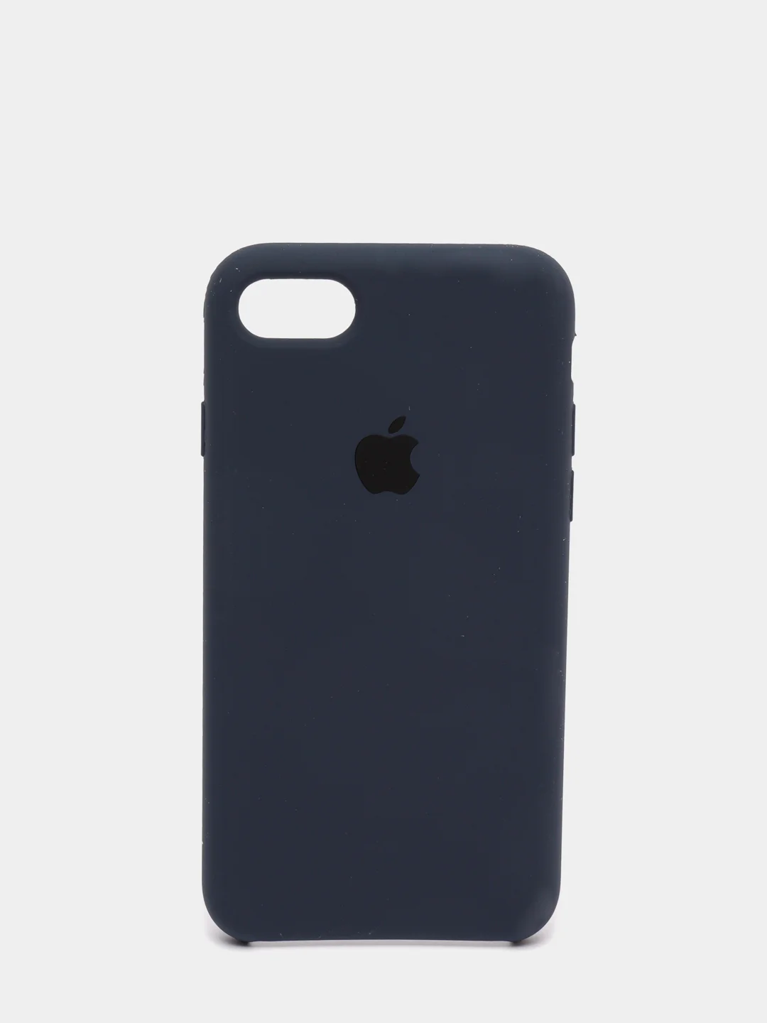 Темно-синий чехол Silicone Case для iPhone 7, 8, SE 2020, с открытым низом
