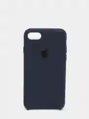 Темно-синий чехол Silicone Case для iPhone 7, 8, SE 2020, с открытым низом