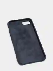Темно-синий чехол Silicone Case для iPhone 7, 8, SE 2020, с открытым низом
