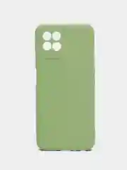 Зеленый силиконовый чехол для Realme 8i, Narzo 50 (Реалми 8 ай, Нарзо 50), прозрачный
