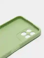 Зеленый силиконовый чехол для Realme 8i, Narzo 50 (Реалми 8 ай, Нарзо 50), прозрачный