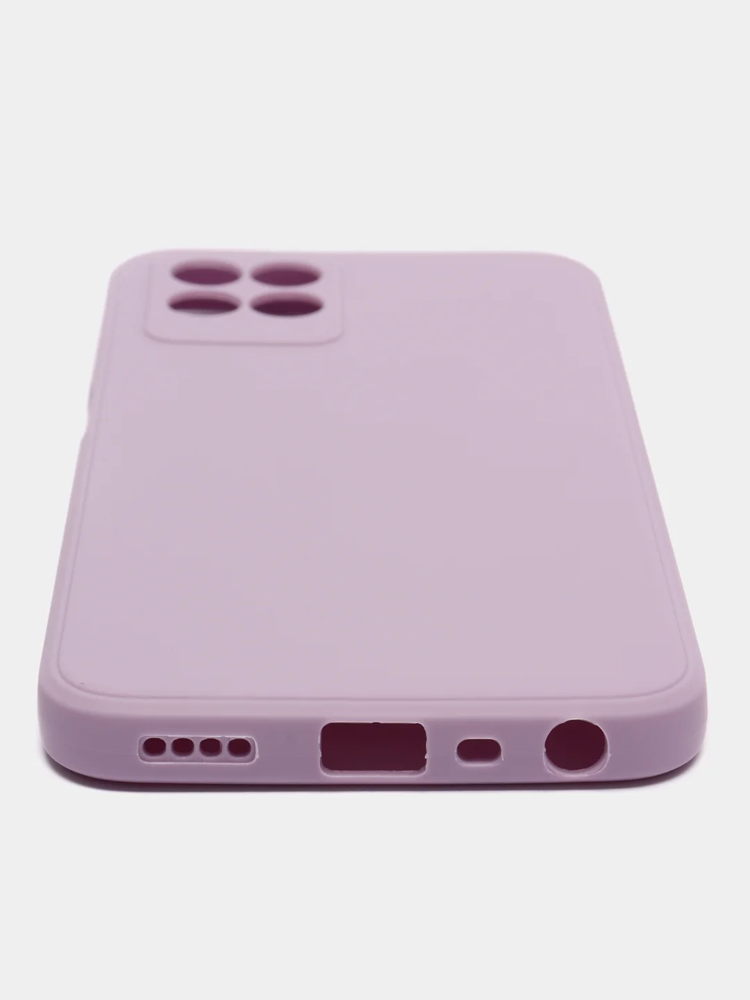 Лавандовый силиконовый чехол для Realme 8i, Narzo 50 (Реалми 8 ай, Нарзо 50), прозрачный