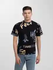 Черный футболка мужская