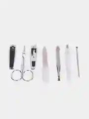 Желтый набор для маникюра, с мультяшным рисунком, 7 предметов