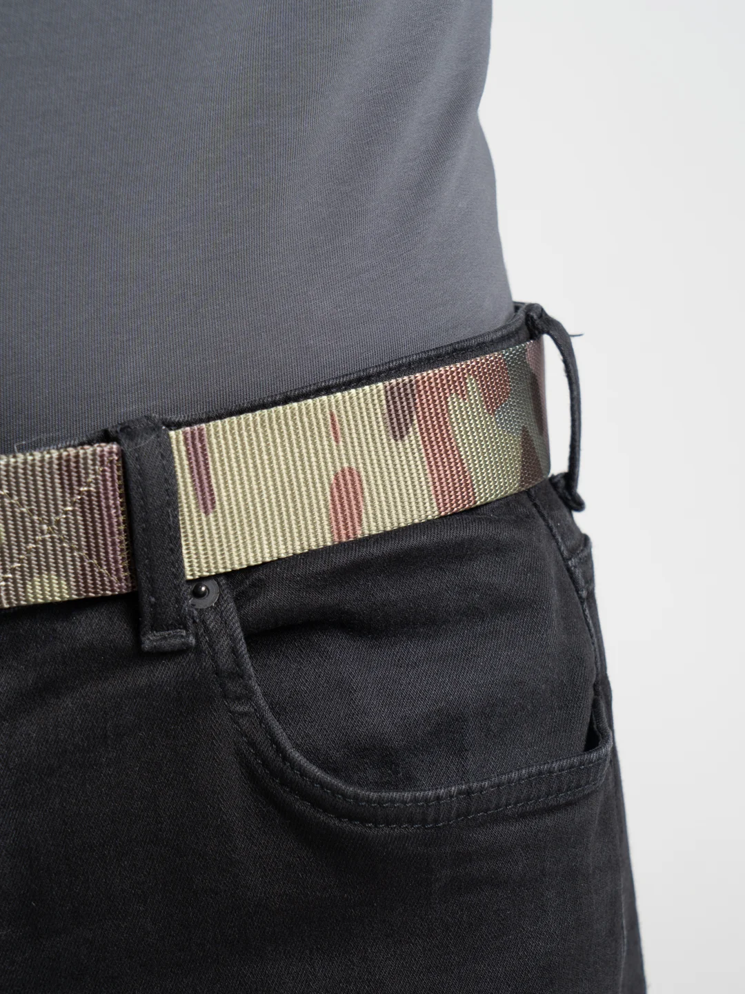 Индиго тактический ремень "Кобра Tactical Belt" с металлической пряжкой, 125 см