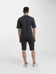 Угольный костюм мужской с шортами