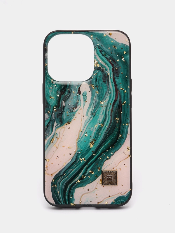 Чехол для iPhone 13 Pro Малахит