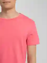 Кораллово-розовый футболка мужская базовая, хлопок