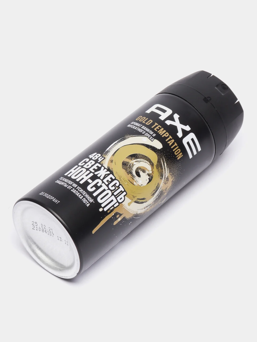 Дезодорант аэрозоль AXE GOLD TEMPTATION, мужской, ваниль и мускатный орех, 150 мл