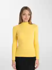 Желтый водолазка женская