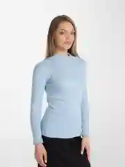 Бирюзовый водолазка женская