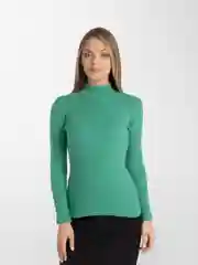 Зеленый водолазка женская