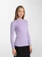 Лавандовый водолазка женская