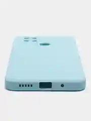Небесно-голубой чехол Xiaomi Redmi 10C / Poco C40, Сяоми Редми 10С, силиконовый, с мягким подкладом
