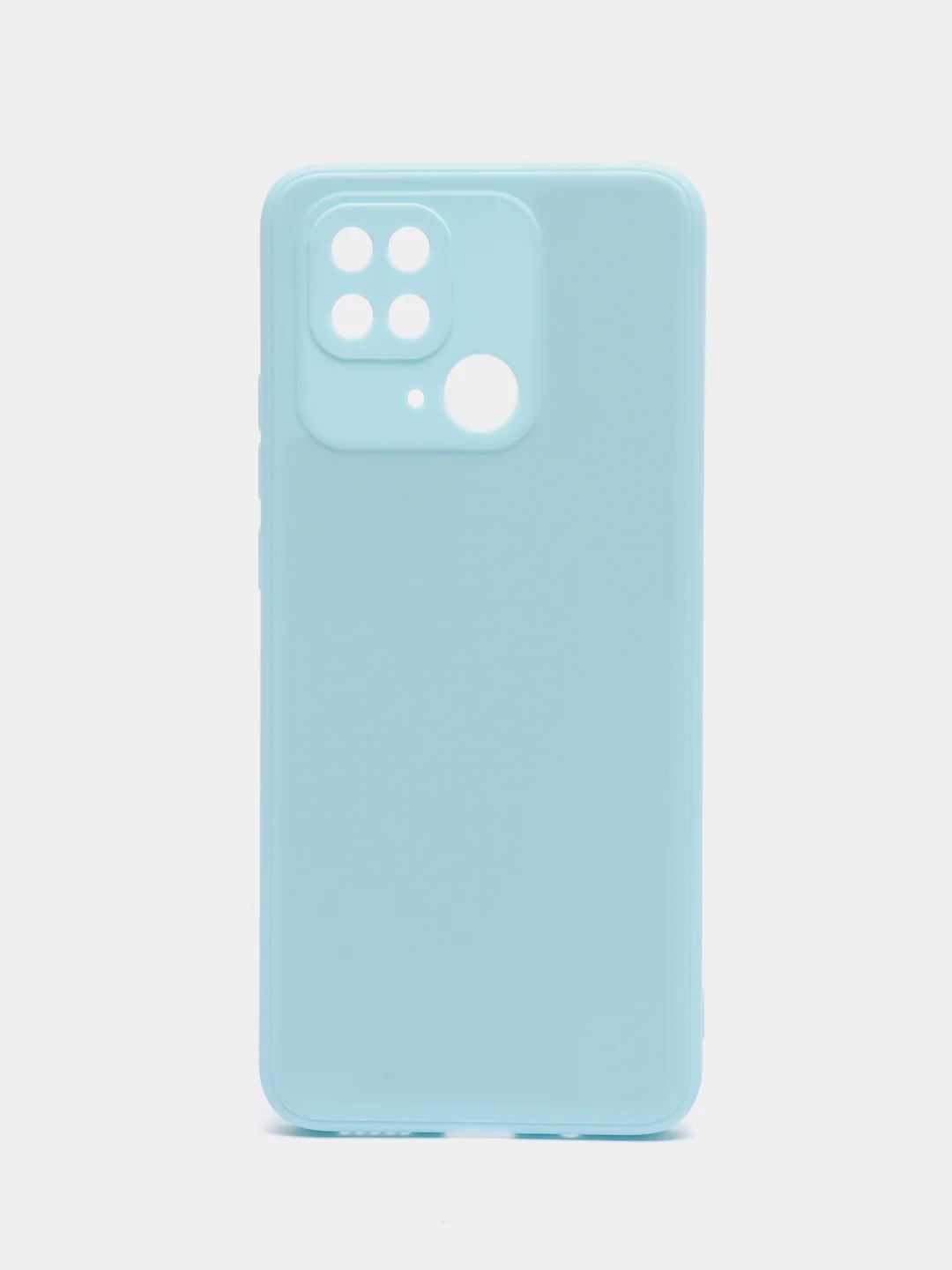 Небесно-голубой чехол Xiaomi Redmi 10C / Poco C40, Сяоми Редми 10С, силиконовый, с мягким подкладом