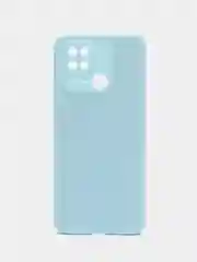 Небесно-голубой чехол Xiaomi Redmi 10C / Poco C40, Сяоми Редми 10С, силиконовый, с мягким подкладом