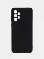Черный чехол Samsung Galaxy A33 (Самсунг Галакси А33) силиконовый с мягким подкладом
