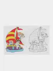 Раскраска "Мои каникулы", для детей 3-6 лет