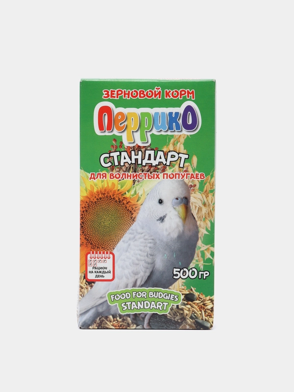 Зерновой корм для волнистых попугаев Перрико "Стандарт", 500 г