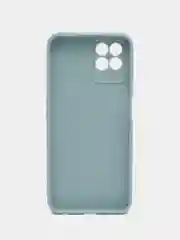 Светло-синий силиконовый чехол для Realme 8i, Narzo 50 (Реалми 8 ай, Нарзо 50), прозрачный