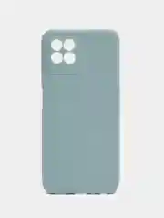 Светло-синий силиконовый чехол для Realme 8i, Narzo 50 (Реалми 8 ай, Нарзо 50), прозрачный