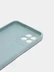 Светло-синий силиконовый чехол для Realme 8i, Narzo 50 (Реалми 8 ай, Нарзо 50), прозрачный
