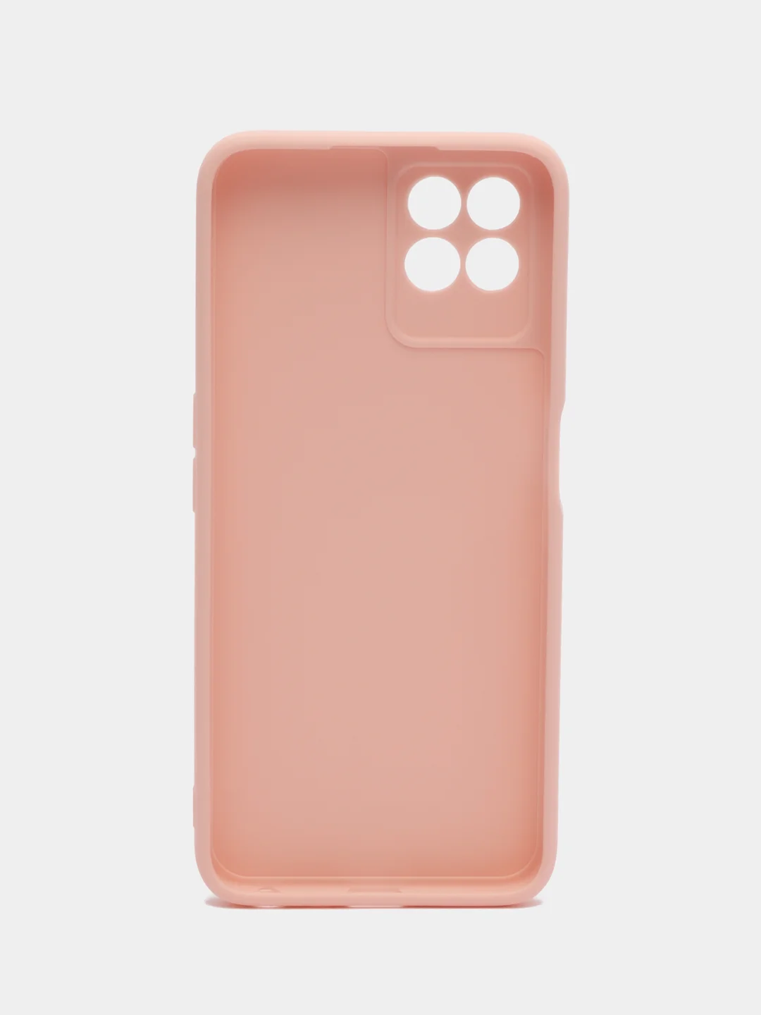Пудровый силиконовый чехол для Realme 8i, Narzo 50 (Реалми 8 ай, Нарзо 50), прозрачный