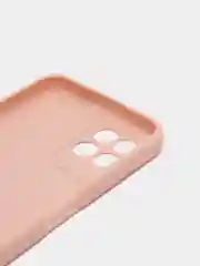 Пудровый силиконовый чехол для Realme 8i, Narzo 50 (Реалми 8 ай, Нарзо 50), прозрачный